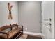 Warm entryway features a wooden bench, perfect for coming in from the slopes at 788 Alumroot St, Castle Rock, CO 80104