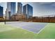 Outdoor tennis court with city views at 1551 Larimer St # 1402, Denver, CO 80202