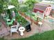 Raised garden beds and a shed at 13126 W Warren Cir, Lakewood, CO 80228