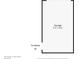 Garage floor plan depicting a detached garage at 5355 S Windermere St, Littleton, CO 80120