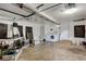 Open garage space with washer and dryer hookups, and recording studio setup to make your own music at 14185 W 50Th Ave, Golden, CO 80403