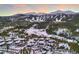 Aerial view of homes and ski resort in winter at 52 West Point Lode # A, Breckenridge, CO 80424