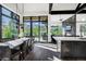 Bright dining room with mountain views and modern decor at 52 West Point Lode # A, Breckenridge, CO 80424