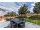 Outdoor patio space with backyard view at 294 Willowick Cir, Highlands Ranch, CO 80129