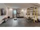 Finished basement with home gym, equipment and rubberized flooring at 5251 Silver Hare Ct, Castle Rock, CO 80104