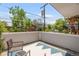 Patio with outdoor furniture and view of a residential neighborhood at 1824 Pearl St # B, Boulder, CO 80302
