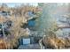 Aerial view showing house, detached garage, and yard at 1361 W Custer Pl, Denver, CO 80223