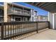 View from the private patio of this lovely condominium with exterior stone accents at 3482 S Eagle St # 102, Aurora, CO 80014