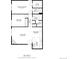 Detailed floor plan showing the layout of the home at 3482 S Eagle St # 102, Aurora, CO 80014