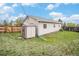 Fenced backyard features a storage shed and a well-manicured lawn at 3065 W 80Th Ave, Westminster, CO 80030
