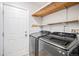 Convenient laundry room with a full-size washer and dryer at 3065 W 80Th Ave, Westminster, CO 80030