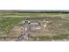 Wide aerial shot displaying a home situated on a large property with serene views at 11809 Pass Me By Rd, Strasburg, CO 80136