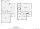 Detailed floor plan of a house, showing the layout of both floors at 6187 Wescroft Ave, Castle Rock, CO 80104