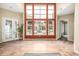 The lobby features floor to ceiling windows for plenty of natural light and beautiful views at 4100 Albion St # 523, Denver, CO 80216