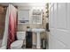 Bathroom with pedestal sink, vanity and tiled shower at 1271 Berganot Trl, Castle Pines, CO 80108