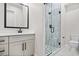 Basement bathroom with a shower and stylish finishes at 30410 E 161St Ave, Brighton, CO 80603