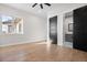 Bright bedroom with hardwood floors and ensuite at 30410 E 161St Ave, Brighton, CO 80603