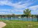 Well-maintained tennis court surrounded by lush greenery at Countryside Park at 10457 Owens Cir, Broomfield, CO 80021