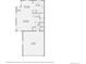 Detailed floor plan of a home's first level, showcasing the living room, kitchen, and garage dimensions at 17244 E Kansas Dr, Aurora, CO 80017