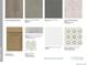 Selection of interior finishes including flooring, countertops, backsplash, cabinets, and tile options at 5698 Farrier Pt, Castle Rock, CO 80104