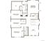 Second floor plan displaying four bedrooms, a loft, two baths, and a laundry room at 9121 Telluride Ct, Commerce City, CO 80022