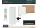Selection of interior finishes including a light fixture, interior doors and handles, paint color, flooring, and fireplace at 4444 W 28Th Ave, Denver, CO 80212