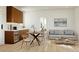 Living room with a table, seating, a wine cooler, and modern decor at 4444 W 28Th Ave, Denver, CO 80212