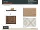 Selection of powder bath finishes featuring a free standing vanity, wall lighting, flooring, and an accent wall at 4444 W 28Th Ave, Denver, CO 80212