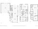 Floor 1 and 2 floorplan includes garages, living room, dining room, kitchen, bedrooms, and bathrooms at 15547 W Vassar Ave, Lakewood, CO 80228