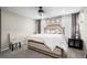 Inviting main bedroom with comfortable king bed, decorative headboard and stylish furnishings at 21833 E Quincy Pl, Aurora, CO 80015