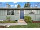Charming front door with an attractive blue accent, stylish number plate, and well-kept landscaping at 3545 Cloverleaf Dr, Boulder, CO 80304
