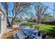 Spacious backyard with a deck, patio furniture, well-manicured lawn, perfect for outdoor entertaining at 4920 Clay St, Denver, CO 80221