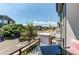 Charming balcony view of the tree-lined street and neighborhood at 8361 Parkland St, Broomfield, CO 80021