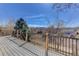 Outdoor deck with railing and scenic views at 22388 Quail Run Dr, Parker, CO 80138