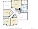 Detailed floor plan showcasing the layout of the home with labeled rooms and dimensions at 22388 Quail Run Dr, Parker, CO 80138