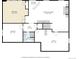 Detailed floorplan showcasing the layout of the basement, including the bedroom, rec room, wet bar and utility room at 22388 Quail Run Dr, Parker, CO 80138