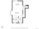 A well laid out floor plan showing the dining, living, kitchen and foyer at 9816 Garwood St, Littleton, CO 80125