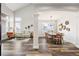 Open floor plan showcasing a dining area, living space, and stylish design elements at 10039 Heatherwood Pl, Highlands Ranch, CO 80126