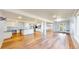 Large open basement with modern kitchen, wood floors and lots of natural light at 14701 Yosemite St, Brighton, CO 80602