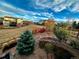 Landscaped backyard with colorful trees, garden beds, and grass at 8172 S Langdale Way, Aurora, CO 80016