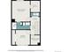 Second floor plan, showing bedrooms and bath at 1282 S Troy St, Aurora, CO 80012