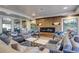 Inviting lounge area featuring a fireplace, comfortable seating and bright decor at 3131 E Alameda Ave # 1003, Denver, CO 80209