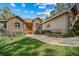 House with stone accents and landscaping, welcoming front entrance at 8174 Inca Rd, Larkspur, CO 80118