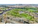Aerial view of Overland Golf Course with lush green fairways and mature trees, perfect for golf enthusiasts at 2019 S Fox St, Denver, CO 80223