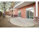 Brick patio and balcony accessible via sliding glass door at 4001 W 32Nd Ave # 1, Denver, CO 80212