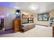This bedroom features carpeted floors and a unique bunk bed at 11094 Thomas Dr, Conifer, CO 80433