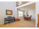 Carpeted dining room featuring a piano and room for a large table at 3754 Broadview Pl, Castle Rock, CO 80109