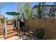 Cozy patio with outdoor seating and a grill, perfect for entertaining and relaxation at 3754 Broadview Pl, Castle Rock, CO 80109