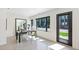 Bright living room featuring modern accents and large window for natural light at 485 E Arizona Ave, Denver, CO 80210