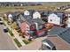 Stunning aerial view of a modern home in a vibrant community, showcasing its prime location at 4125 Coriander St, Castle Rock, CO 80109
